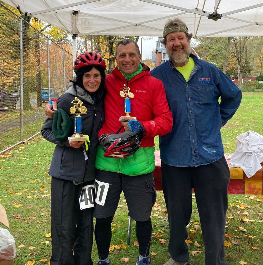 Marian and James Harrison were the winners in the Bike Ride, sponsored by the Milford Lions Club.